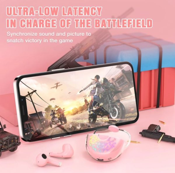 Audifono Bluetooth Tws Onikuma T35 Rosado