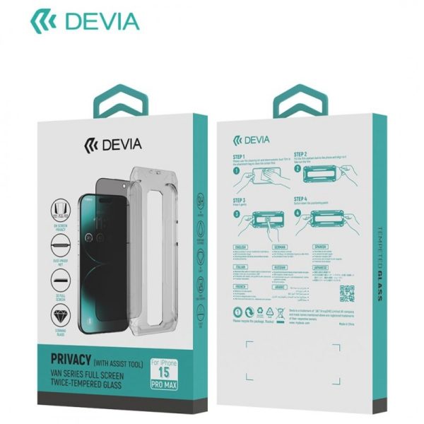 iPhone 15 Pro: Vidrio Anti espía (con herramienta de asistencia)