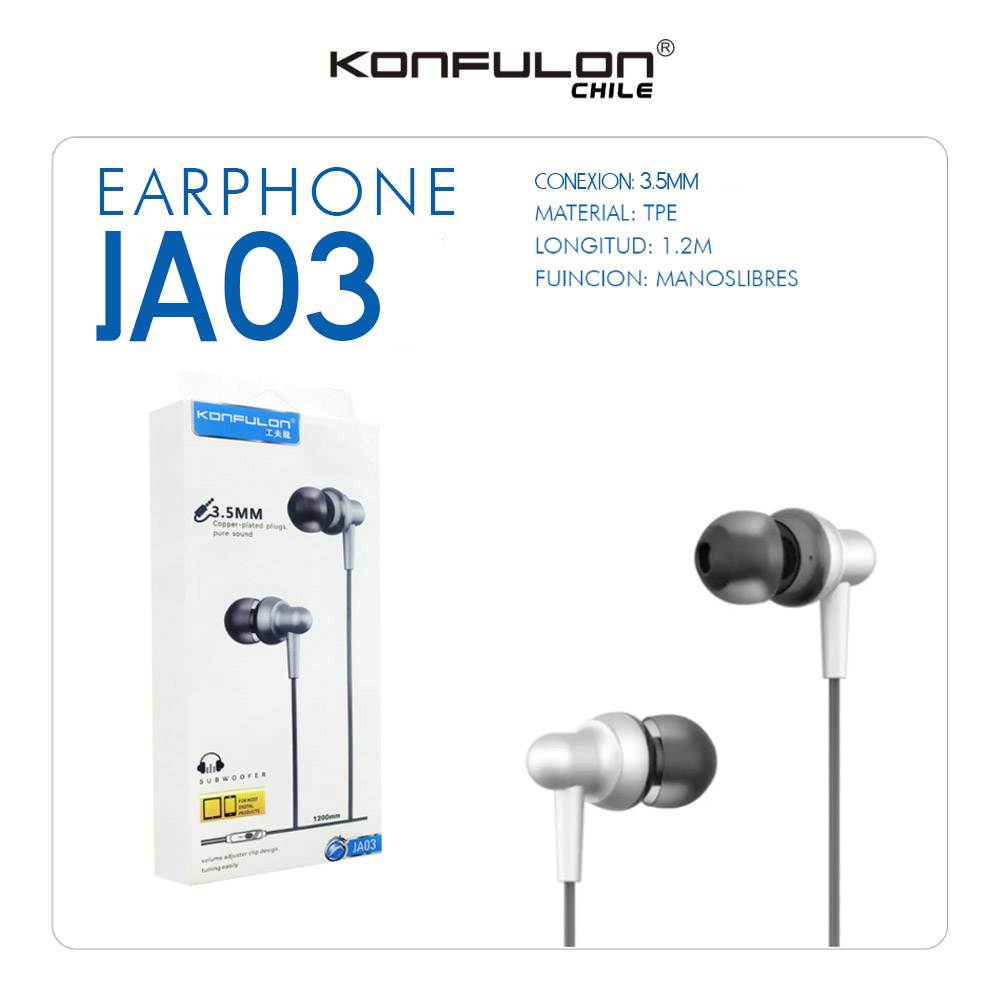 Audífonos Cable JA03