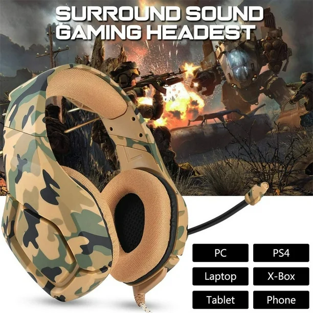 Audifono Gamer Onikuma K1B Camuflaje