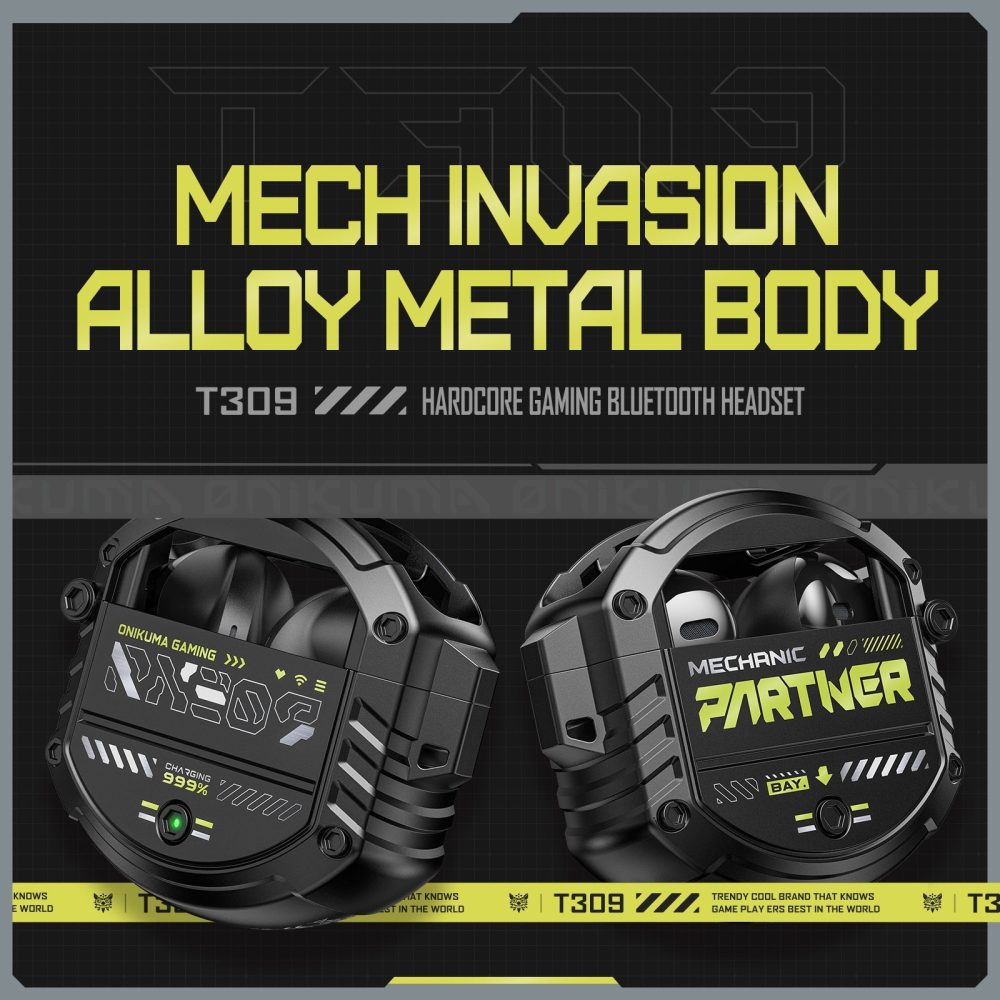 Tws Gamer Bluetooth Onikuma T309 Negro