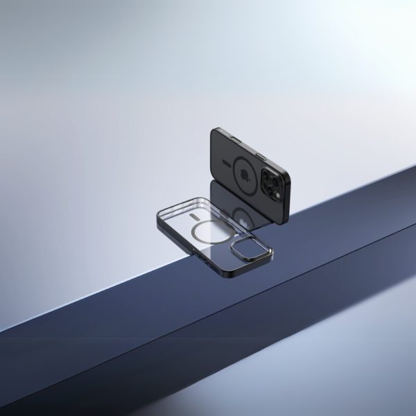 4 iPhone 16: Carcasa Transparente Magsafe Negro 6245
