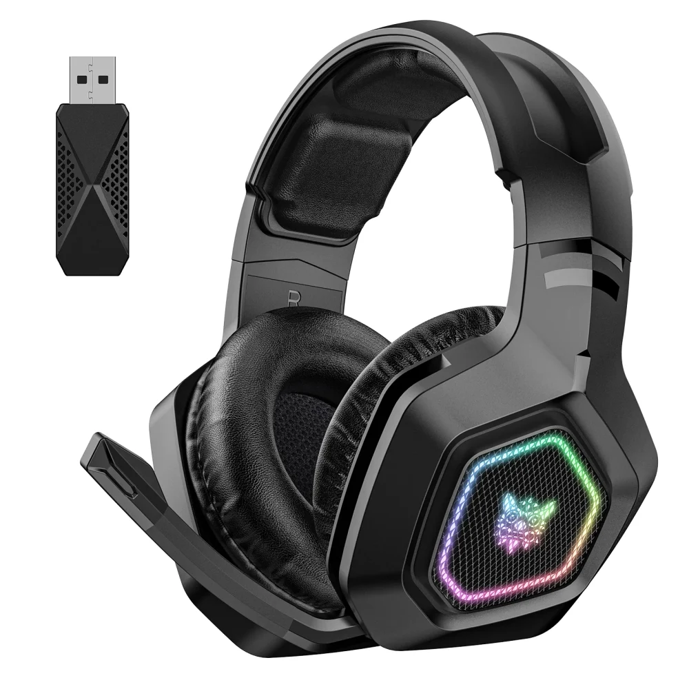 ONIKUMA B100 Negro Headset Headworn Bluetooth 2.4g Cableado Inalámbrico Tres Modo Ligero E-Sports Gamer Auriculares
