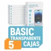 Pack 5 Cajas Hidrogel BASIC HD TRANSPARENTE