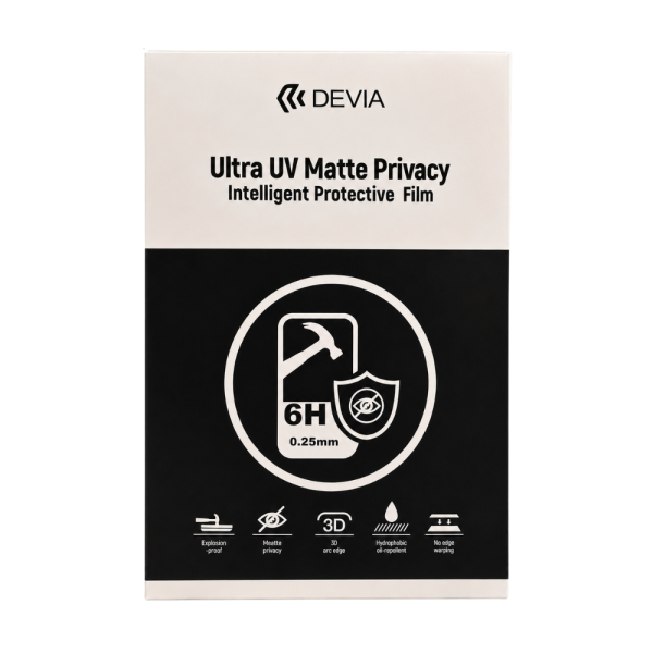 Hidrogel UV 6H Antiespía Mate 0.25mm 2026 (10pcs)