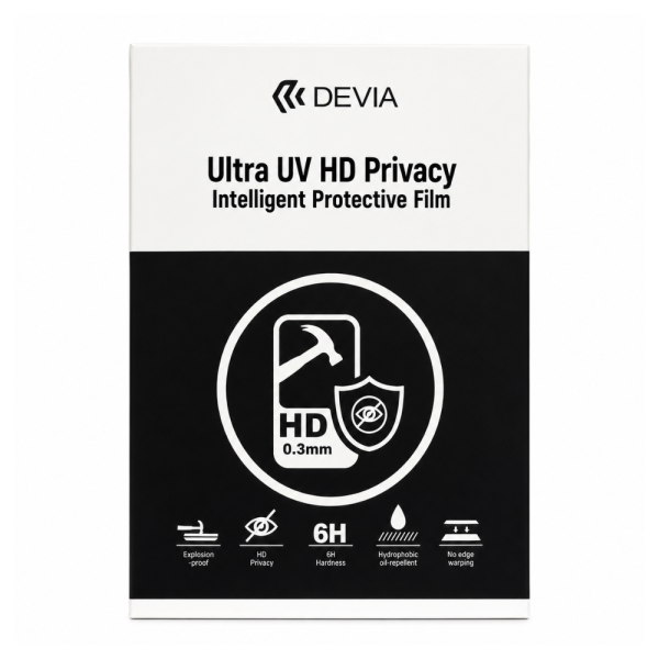 Hidrogel UV 6H Antiespía HD Transparente 0.3mm 2026 (10pcs)