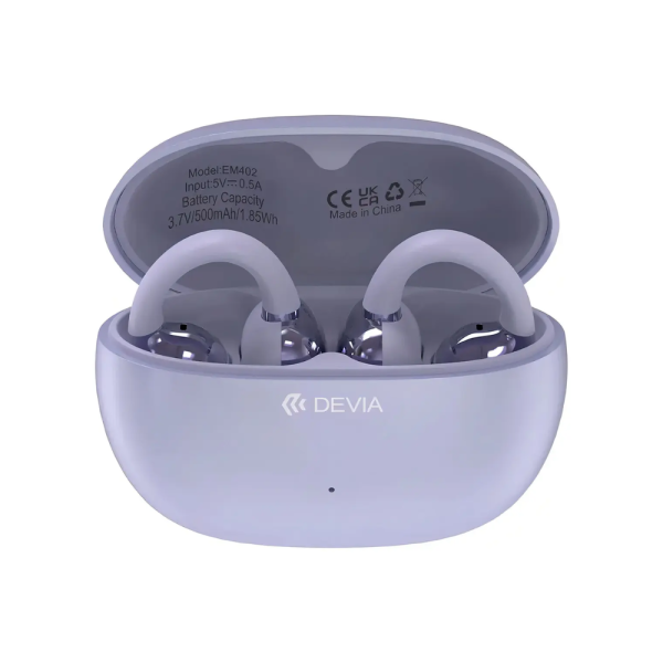 Audífono Bluetooth Devia Ows PRO2 Clip Lila 2278